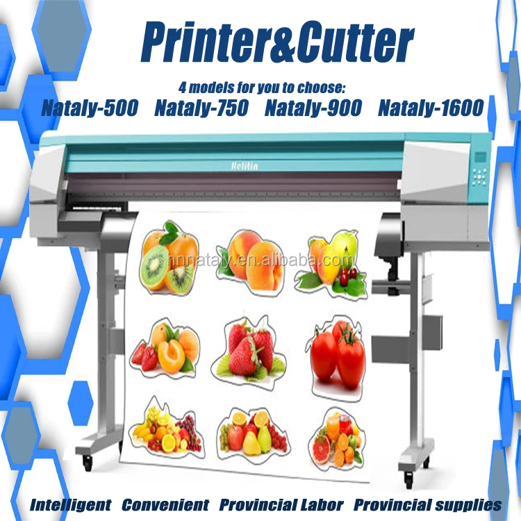Professionally factory hot selling machinery vinyl type1600 print and cut machine