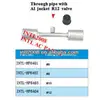 standard through pipe /pipe hose fitting with Al jacket R12 Valve