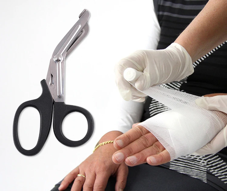 
High Quality Stainless Steel Curved Medical Shears Lister Trauma Bandage Scissors 