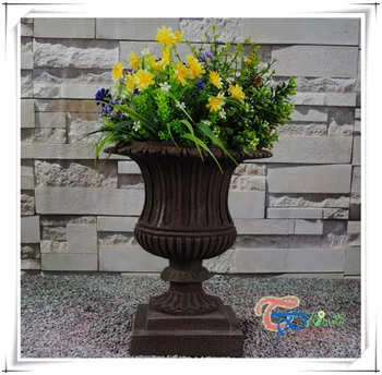 Black Grave Decoration Western Style Funeral Pot Flower Vase