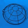 Black round wire guards for light fixture