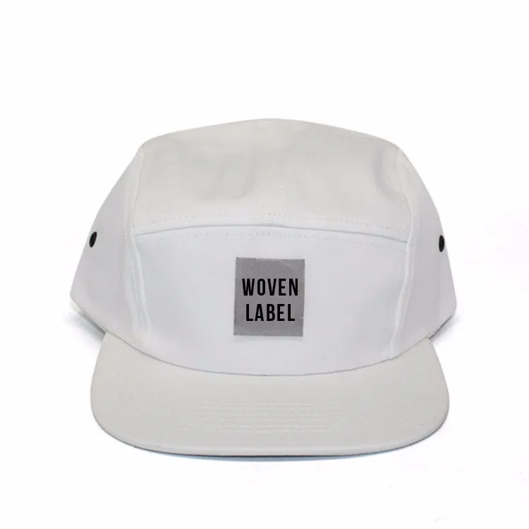 Multi-color Custom Blank 5 Panel Hats Design Your Own Woven Label Camp ...