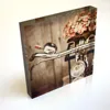 Wholesale OEM Design Art Style Acrylic Solid Desktop Block Photo Frame Picture Display