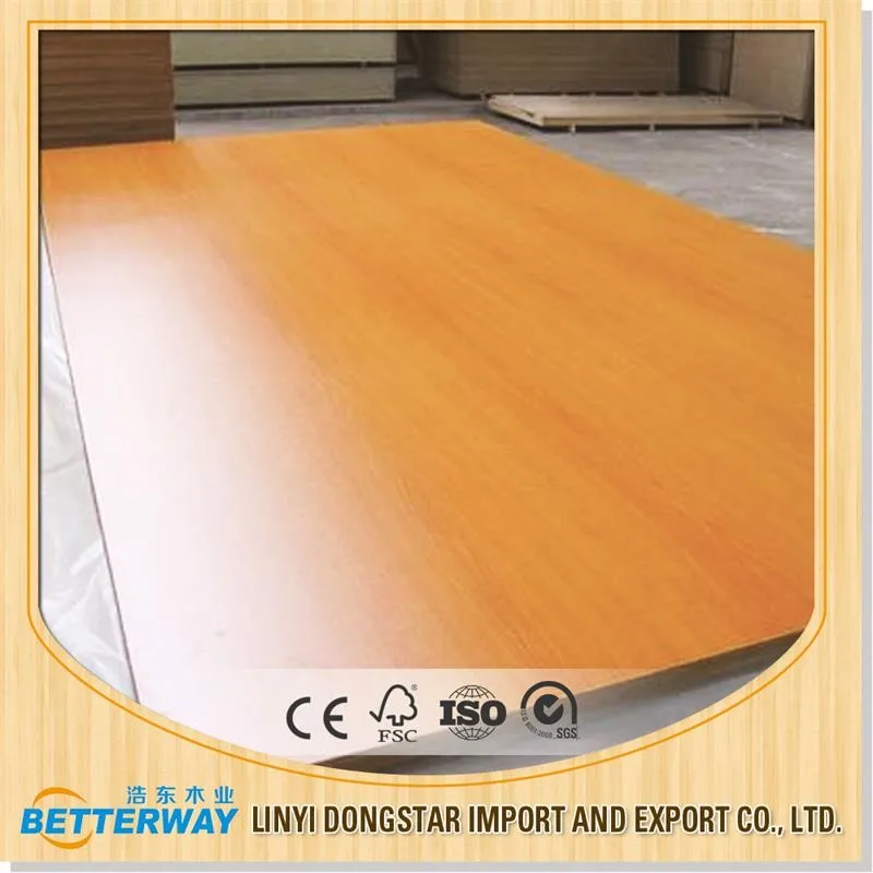 Waterproof Formica Melamine Plywood Board E1 Poplar Melamine Paper