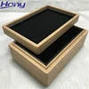 High End Luxury Wooden Tea Presentation Box with Magnetic Lid for Bag and Tin Packaging