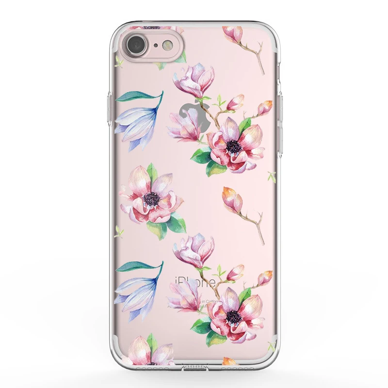 Ikfcas Oem Flower Phone Case Custom Printed Tpu Case Ultra Thin Clear