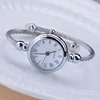Simple silver women watches elegant small bracelet female clock 2018 fashion brand roman dial retro ladies wrist watches gift