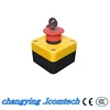 High Quantity XAL-B184H29 red mushroom head pushbutton latching key release pushbutton with control box