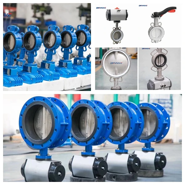 Two way flow DI air actuator operated pneumatic knife gate valve 