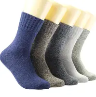 

Mens Vintage Style Winter Warm Thick Knit Wool Cozy Crew Socks