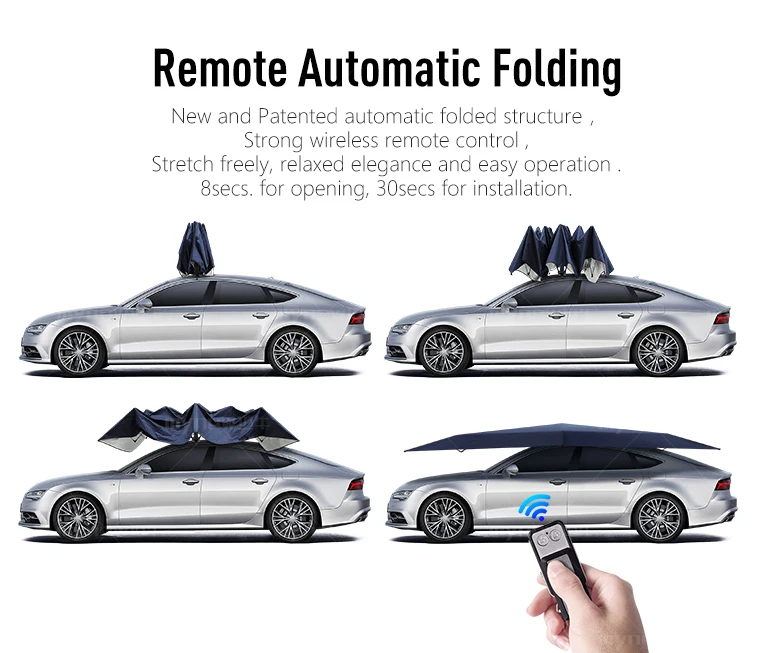 car cover automatic folded