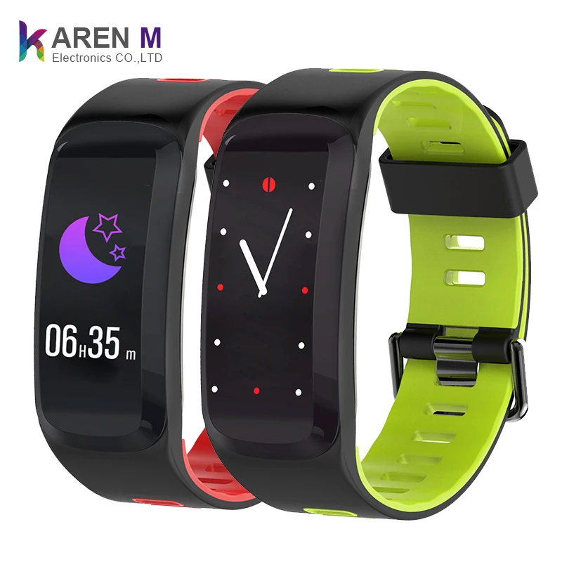 

F4 smart bracelet Blood Pressure Heart rate Oxygen monitor BT4.0 sports fitness wristband for IOS Android