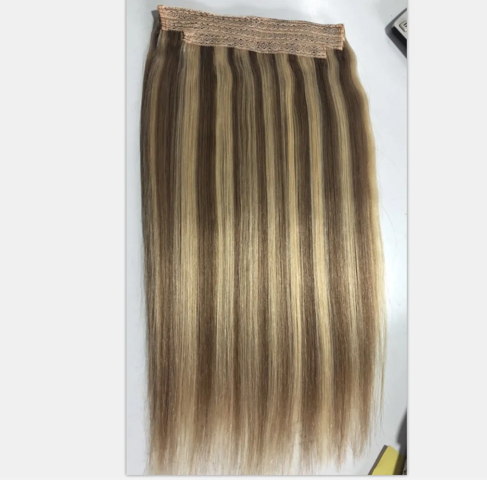 

2019 new products Russian double drawn lace weft with highlight color remy hair extensions, Any color can do for you