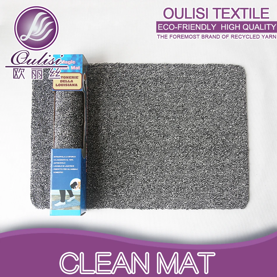 
New product eco friendly washable rubber cotton floor carpet step mat 