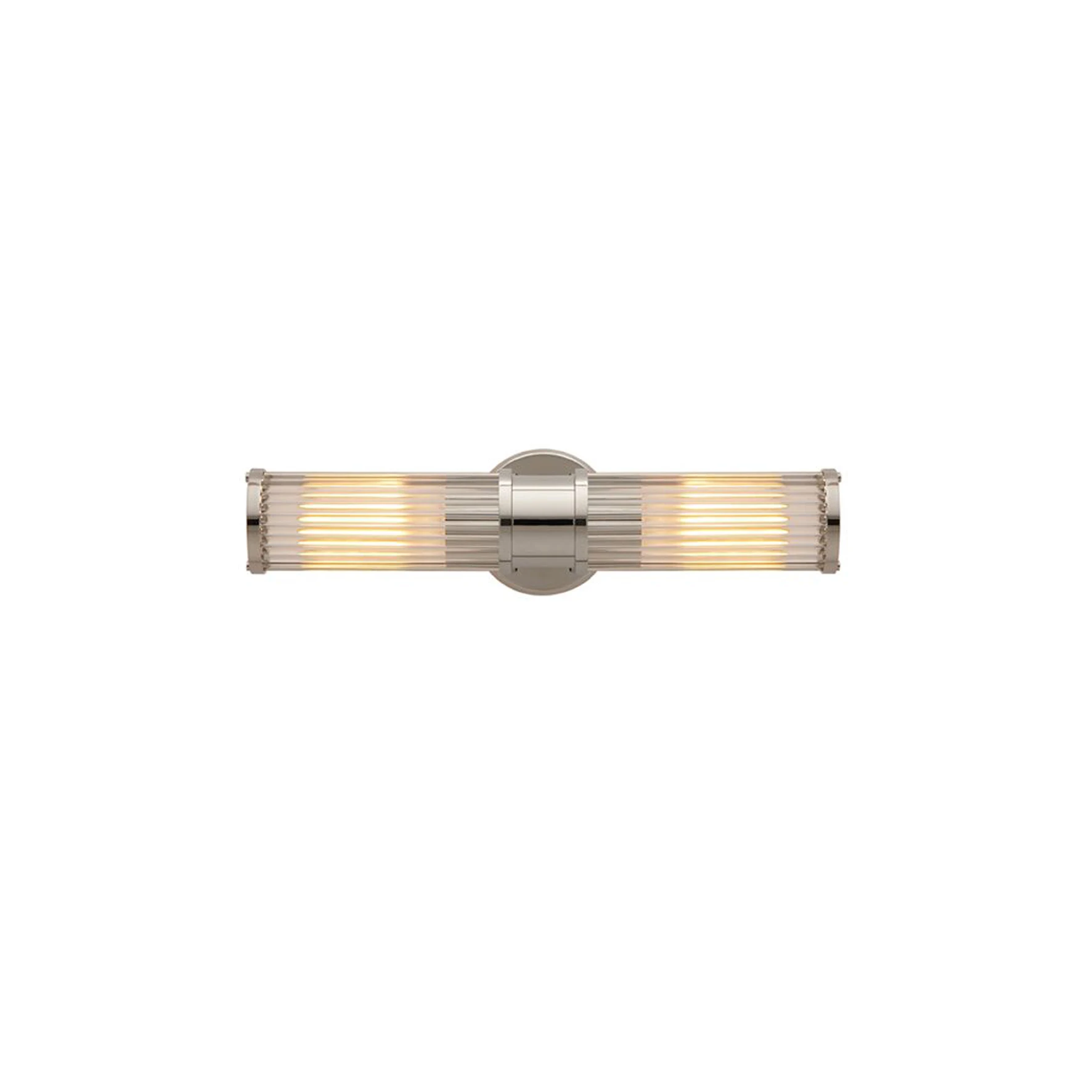 Nickel Finishing Glass Tube Internal Wall Lights for Hotel Bedroom Wall Decoration Copper Wall Sconce