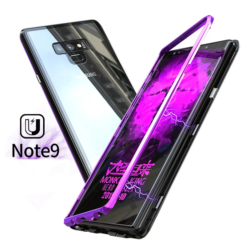 

New design Second generation magnet phone case For Samsung Note 9, 5 colors