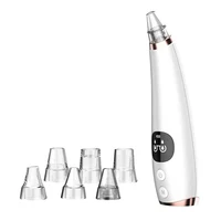 

Hot Selling LCD Battery Level Display 3 modes Facial Vacuum Cleaner Black Head Remover 3 Gears with 6 suction heads