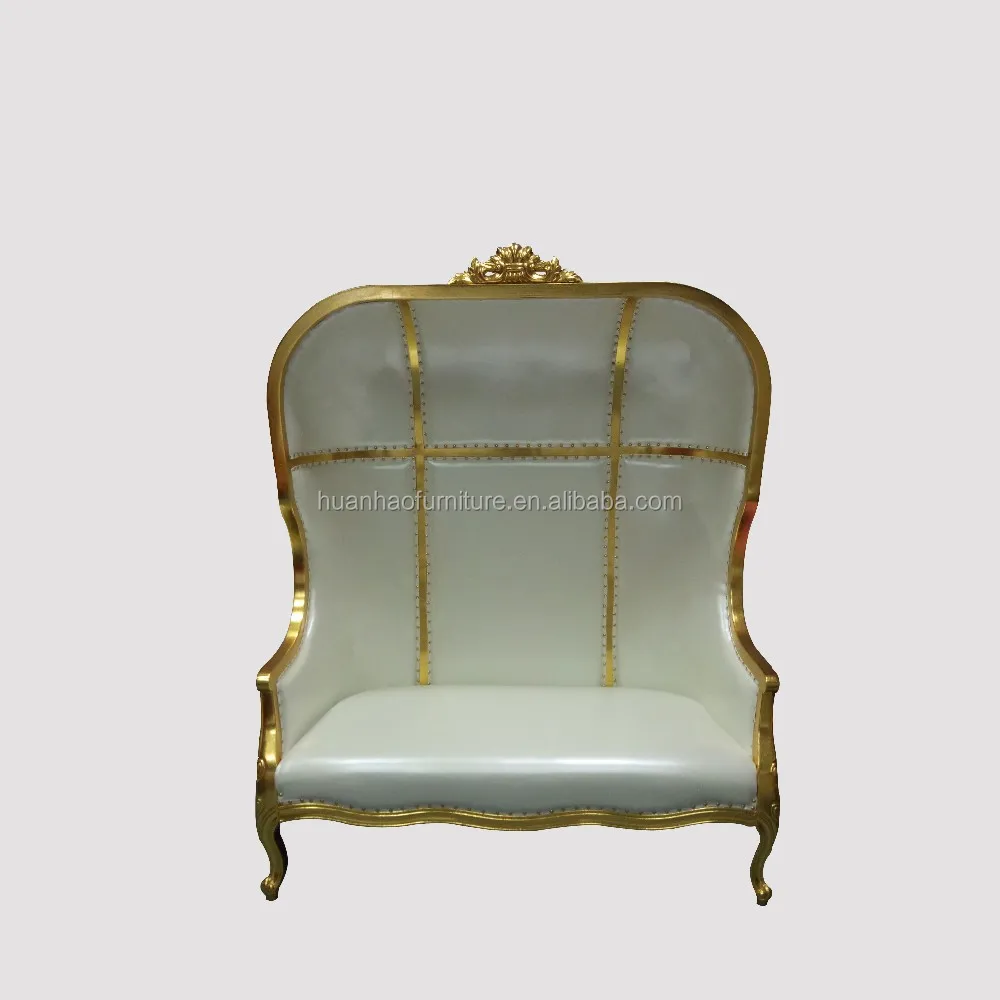 High Grade Hotel Furniture Antique Wedding Queen Wedding Gold Royal King Throne Chair For Sale