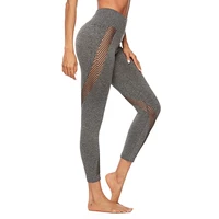 

New design hollowed out workout leggings for women, capri yoga pants, womens sports clothing