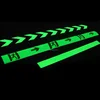 luminescent /glowing in the dark PVC sticker for warning safety signs