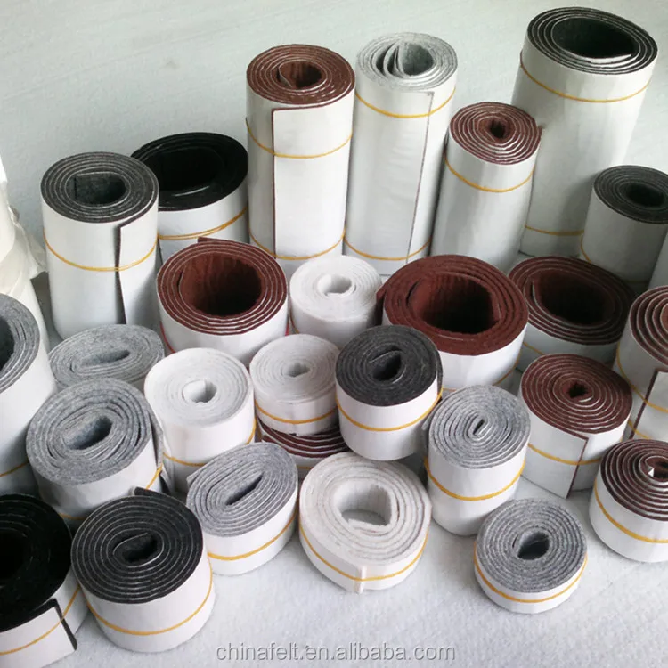 Heavy Duty Self Adhesive Furniture Felt Strips Rolls Felt Pad Roll