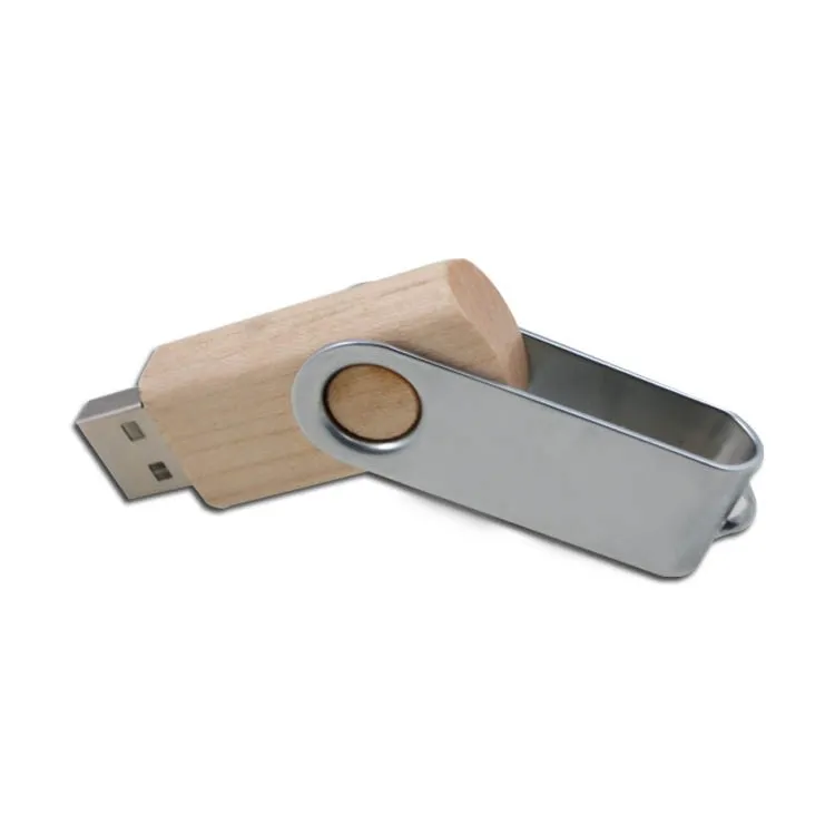 twister wooden 4gb usb disk 2.0 memory size metal swivel memoria usb 32gb stick - ANKUX.COM