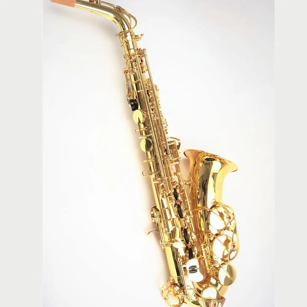 

Good Chinese Student Musical Instrument Price, Professional Best Cheap Eb Gold Lacquer Alto Saxophone, Gold / silver