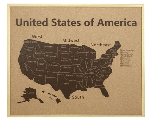 
World map on wall with wooden color printing for China Asia Europe Southeast Asia Middle East USA map 