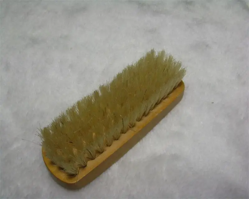 Wooden Handle Pure White Color Pig Hair Shoe Shine Brush Buy Shoe