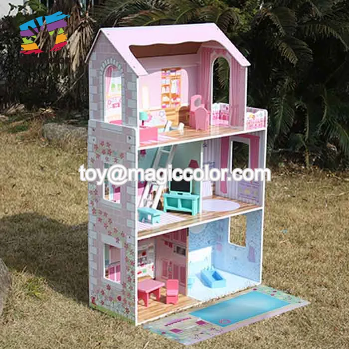 Wholesale Kids Wooden Dollhouse Miniatures For Pretend Play W06a044