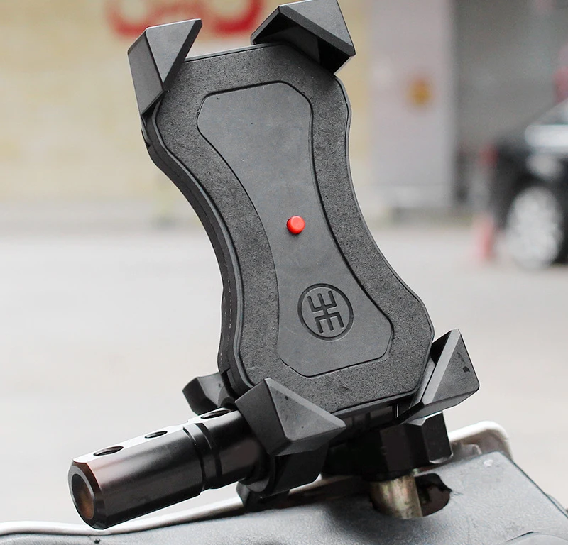 

New Automatic shrink Universal Rear view mirror and handle bar phone holder mobile stand for motorcycle,scooter and bike bicycle
