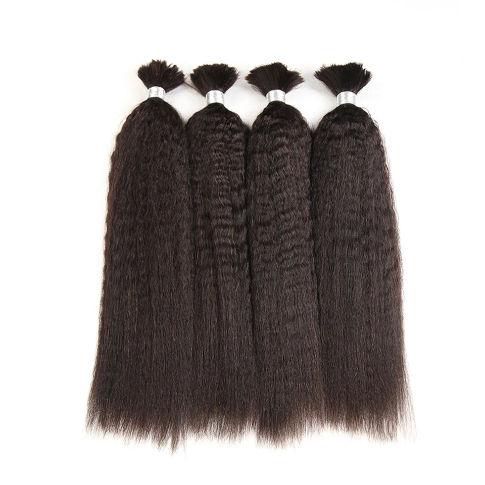 Remy Brazilian Yaki Human Hair In Weaves Bundles Hair For Braiding In Natural Color 8 To 30 0303