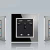 13a uk standard power socket with double usb ports