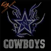 dallas heat transfer football logo , cowboys hot fix rhinestone transfer