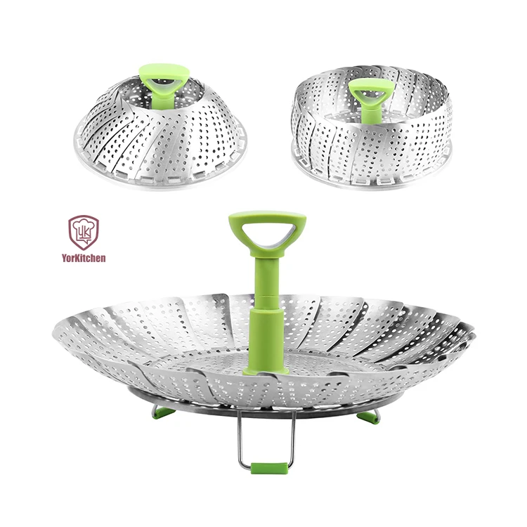 

Stainless Steel Collapsible Steamer Insert for Steaming Veggie Food Seafood Cooking Vegetable Steamer Basket