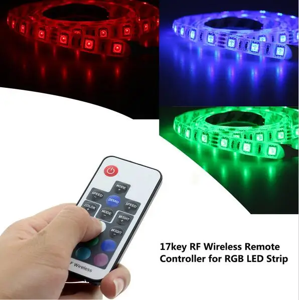 DC5V USB RF 17key RGB led strip controller