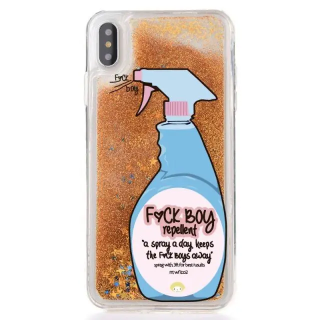 Funny Detergent UV Printed Silicone Liquid Shiny Sparkle Cell Phone Case For iPhone 11 X XS MAX