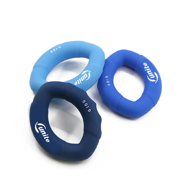 

3pcs Hand Gripper Grip Silicone Ring / 3pcs Hand Resistance Band Finger Stretcher-Exercise, Blue , dark blue