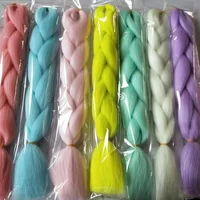 

New Arrive 24inch 100g 100% Glowing Synthetic Jumbo Braids Shining Hair In The Darkness