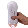 Flashlight shape ABS male masturbator with rack sex toy