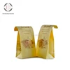 custom leakageproof tin tie kraft paper bag coated with pe for bakery bread food packaging