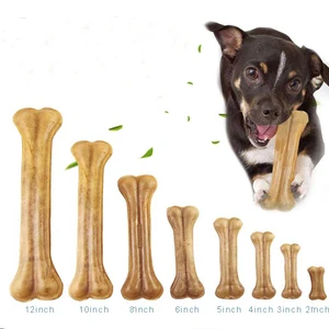Image of Nylabone Real Nature Wrap Knotted Rawhide Food Snack dog chew toy bone
