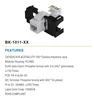 BK-1011-C6A UTP 180 degree toolless keystone jack modular jack 8-Wire QuickPort Adaptor Jack
