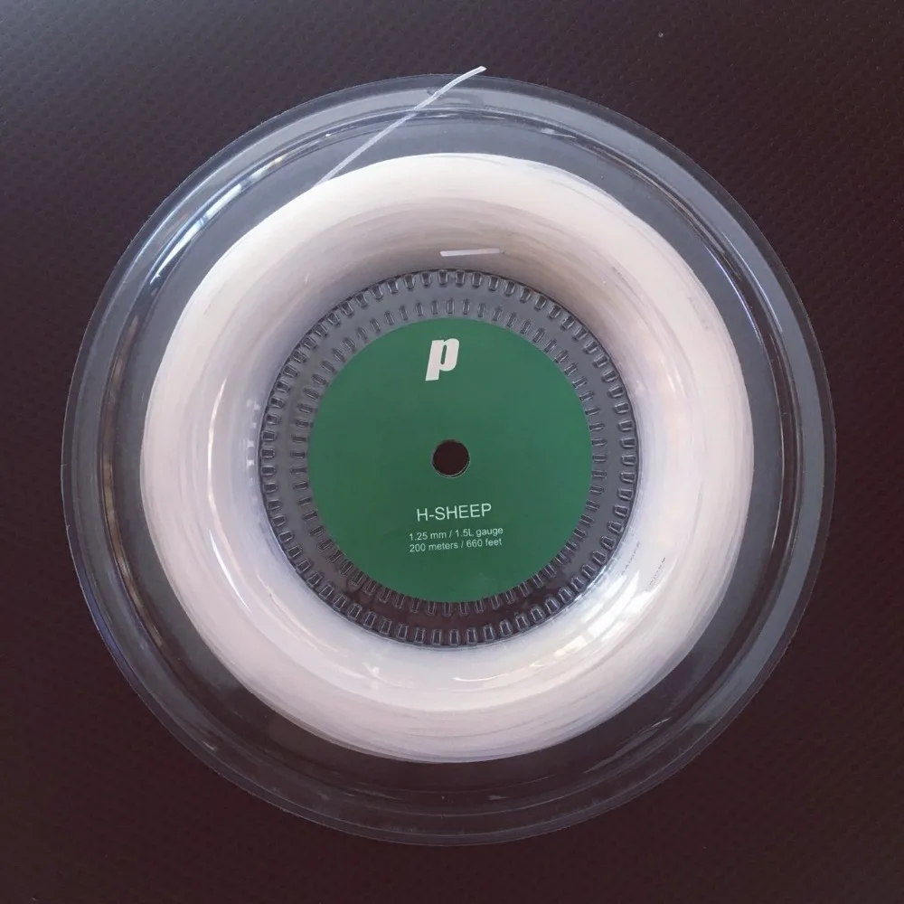 

Wholesale customer logo white black strings tennis string reel 200m, White;black;gray;yellow;red