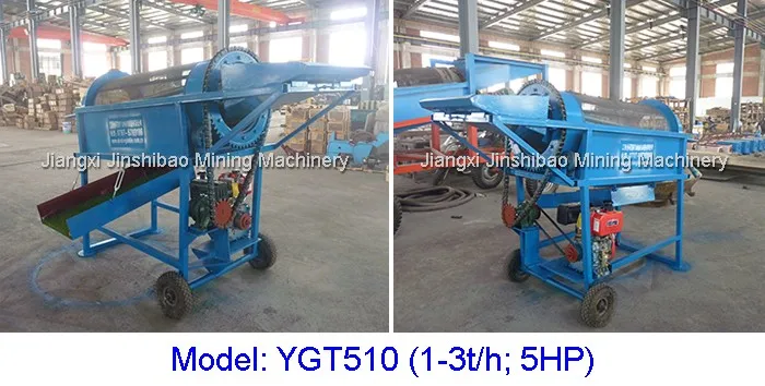Mobile Movable Gravel Sand Gold Trommel Screen