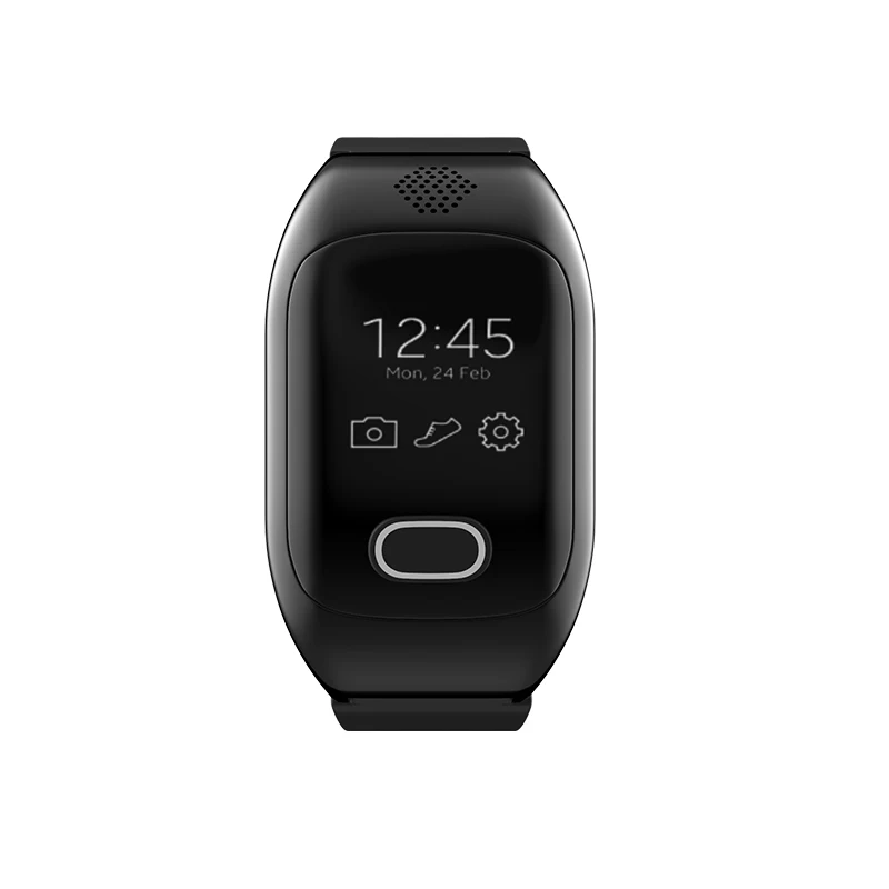 

New Design Call Sim card smart band A Pedometer Smart Watch H12, Black