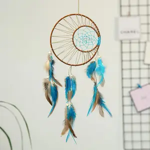 Artilady handmade Double Ring Dream Catcher bohemian decor 6 inch diameter dreamcatcher