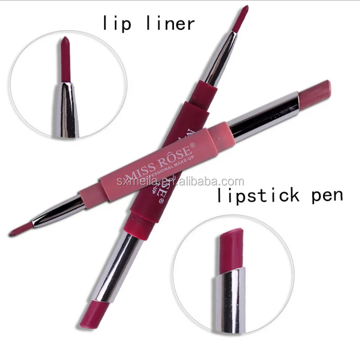 

2020 Private label High Pigment Matte 2 IN 1 Lip Liner Custom Lipstick