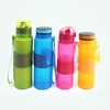 2019 Fashion Save Space Water Bottle Eco-friendly Silicone Leaf-proof Flexible Sport Bottle