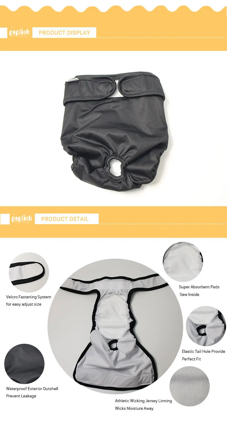 High Absorbency Reusable Female Dog Pet Diaper